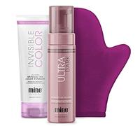 MineTan Ultra Dark Forever Bronze Self Tan Bundle | Cult Faves Kit - Includes Ultra Dark Self Tanner Mousse, Gradual Fake Tanning Lotion, & Sunless Mitt, 1 Hour Express for a Natural Bronze Glow