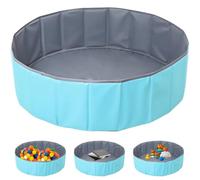 Mineup Ball Pit, 80CM Foldable Baby Ball Pit, Kids Play Ball Pool, Portable Ocean Ball Pit, Playhouse Playpen Ocean Ball Pool for Baby Toddler Boys Girls Indoor Outdoor Nursery Baby Playpen, Sky Blue