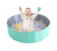 Mineup Ball Pit, Foldable Baby Ball Pit, Kids Play Ball Pool, Portable Ocean Ball Pit, Playhouse Playpen Ocean Ball Pool for Baby Toddler Boys Girls Indoor Outdoor Nursery Baby Playpen (80cm, Blue)