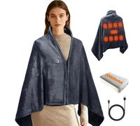 Mineup Electric Heating Blanket with 20000 mAh Battery, 160 x 80 cm USB Thermal Blanket, Electric Thermal Wearable Blanket, 3 Heating Elements for Home and Office, Outdoor Travel