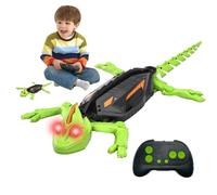 Mineup Rechargeable Climbing Chameleon, Wall Crawler Gecko, Remote Control Gecko Robot with LED Eyes, Wall Crawler Lizard Toy for Kids Boys Girls Christmas, Halloween, birthday gifts