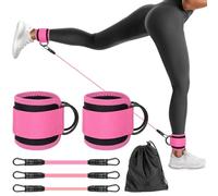 Mineup Resistance Bands Set with Ankle Straps, Glutes Workout Equipment, Ankle Weights Bands for Working Out, Glute Kickbacks for Women Legs and Gym Glutes, Home Workouts and Fitness Training