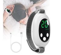 Mineup Sleep Aids for Adults, Calm Carry for Anxiety Sleep Aid Device, USB Charging Microcurrent Holding Sleep Instrument, Portable Sleep Aids for Adults with Comfortable Adjustable Strap(White)