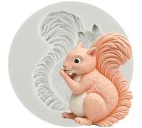 MINFEIDMS 3D Animal Squirrel Silicone Mould Squirrel Fondant Mould
