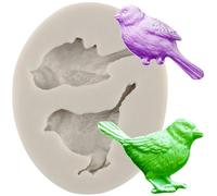 MINFEIDMS 3D Bird Cake Fondant Moulds Silicone Mould for Sugar Cake Decorating Cupcake Topper Chocolate Gum Paste Candy Polymer Clay