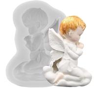 MINFEIDMS Angel Baby Fondant Moulds Angel Boy Silicone Mould for Cake Decorating Cupcake Topper Candy Chocolate Gum Paste Polymer Clay
