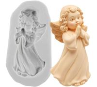 MINFEIDMS Angel Baby Silicone Moulds Angel Baby Fondant Chocolate Moulds Angel Cupid Candy Moulds for Baby Shower Cake Decorating Cupcake Topper Gum Paste Polymer Clay