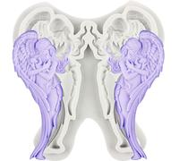 MINFEIDMS Angel Fondant Mould Virgin Mary Silicone Mould for Sugar Cake Decorating Cupcake Topper Gum Paste Polymer Clay