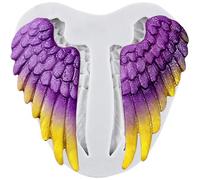 MINFEIDMS Angel Wing Fondant Silicone Moulds for Cake Decorating Cupcake Topper Candy Chocolate Gum Paste Polymer Clay