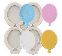 MINFEIDMS Balloon Silicone Fondant Moulds Hot Air Balloon Chocolate Moulds for Sugar Cake Decorating Cupcake Topper Gum Paste Candy Polymer Clay