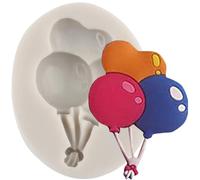 MINFEIDMS Balloon Silicone Moulds Air Balloon Fondant Moulds for Baby Shower Cake Decorating Cupcake Topper Chocolate Gum Paste Candy Polymer Clay