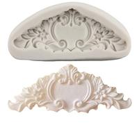 MINFEIDMS Baroque Fondant Moulds Scroll Border Lace Silicone Moulds Curlicues Candy Chocolate Moulds for Sugar Cake Decorating Cupcake Topper Gum Paste Polymer