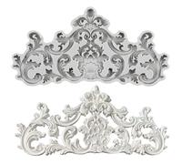 MINFEIDMS Baroque Style Silicone Moulds Curlicues Scroll Lace Border Fondant Moulds Vintage Relief Flower Mould Filigree 3D Clay Mould for Sugar Cake Decorating Cupcake Topper Chocolate Gum Paste