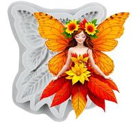 MINFEIDMS Butterfly Fairy Fondant Silicone Moulds Flower Fairy Mould
