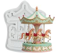 MINFEIDMS Carousel Horse Silicone Mould Merry-Go-Round Fondant Moulds
