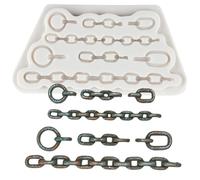 MINFEIDMS Chains Silicone Mould Pirate Ship Chain Fondant Moulds for Cake Decorating Cupcake Topper Candy Chocolate Polymer Clay Gum Paste
