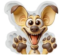 MINFEIDMS Dog Fondant Mold Puppy Silicone Mold