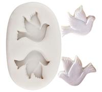 MINFEIDMS Dove Silicone Mould Pigeon Fondant Moulds for Sugar Cake Decorating Cupcake Topper Candy Chocolate Gum Paste Polymer Clay