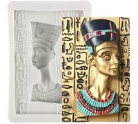 MINFEIDMS Egyptian Silicone Fondant Mould Anubis Pharaoh Sphinx Mummy Silicone Chocolate Mould Egypt Candy Mould for Sugar Cake Decorating Cupcake Topper Gum Paste Polymer Clay