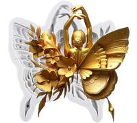 MINFEIDMS Flower Fairy Fondant Moulds Butterfly Fairy Silicone Mould for Cake Decoration Cupcake Topper Chocolate Candy Sugar Craft Gum Paste Polymer Clay