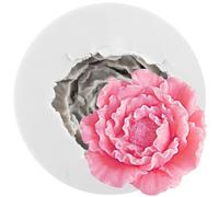 MINFEIDMS Flower Silicone Moulds Peony Flower Fondant Mould for Cake Decoration Cupcake Topper Candy Chocolate Gum Paste Soap Candle Polymer Clay