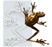 MINFEIDMS Frog Fondant Silicone Moulds for Cake Decoration Cupcake Topper Chocolate Candy Sugar Craft Gum Paste Polymer Clay