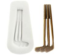 MINFEIDMS Golf Silicone Moulds Golf Club Fondant Chocolate Moulds for Sugar Cake Decorating Cupcake Topper Gum Paste Candy Polymer Clay