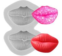 MINFEIDMS Lips Fondant Silicone Moulds for Sugar Cake Decorating Cupcake Topper Gum Paste Polymer Clay
