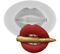 MINFEIDMS Lips Silicone Moulds Kiss Collection Fondant Mould for Sugar Cake Decorating Cupcake Topper Gum Paste Polymer Clay