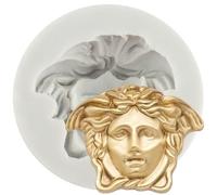 MINFEIDMS Medusa Fondant Mould Greek Mythic Figure Medusa Silicone Mould Mythology Goddess Chocolate Baking Mould Cartoon Head Moulds for Sugar Cake Decorating Cupcake Topper Gum Paste Candy Polymer