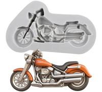 MINFEIDMS Motorcycle Fondant Moulds Motorcycle Chocolate Silicone Mould for Cake Decoration Cupcake Topper Chocolate Candy Polymer Clay Rubber Paste
