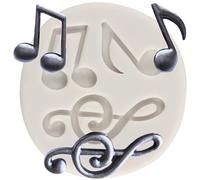 MINFEIDMS Music Theme Fondant Moulds Music Note Fondant Mould Musical Notes Silicone Moulds for Sugar Cake Decorating Cupcake Topper Chocolate Gum Paste Candy Polymer Clay