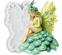 MINFEIDMS Peacock Fairy Silicone Mould Angel Fondant Moulds