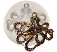 MINFEIDMS Sea Octopus Tentacles Silicone Mould Octopus Fondant Mould for Sugar Cake Decorating Cupcake Topper Chocolate Gum Paste Candy Polymer Clay