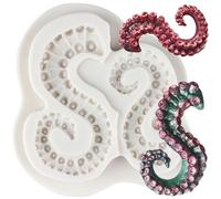 MINFEIDMS Sea Octopus Tentacles Silicone Mould Tentacles Fondant Moulds for Cake Decorating Cupcake Topper Candy Chocolate Polymer Clay Gum Paste
