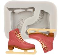 MINFEIDMS Skating Shoes Silicone Fondant Moulds for Cake Decorating Cupcake Topper Chocolate Gum Paste Candy Polymer Clay