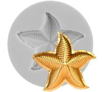 MINFEIDMS Starfish Fondant Silicone Moulds for Sugar Cake Decorating Cupcake Topper Chocolate Gum Paste Candy Polymer Clay Mould