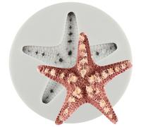 MINFEIDMS Starfish Fondant Silicone Moulds Starfish Candy Chocolate Moulds for Marine Theme Sugar Cake Decorating Cupcake Topper Gum Paste Polymer Clay