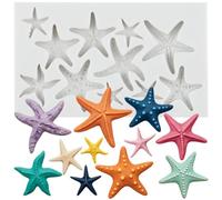 MINFEIDMS Starfish Silicone Fondant Mould Starfish Candy Chocolate Moulds