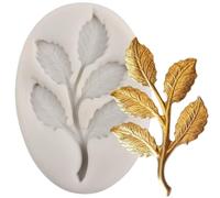 MINFEIDMS Tree Branch Silicone Mould Twig Branch Leaves Fondant Moulds for Sugar Cake Decorating Cupcake Topper Candy Chocolate Gum Paste Polymer