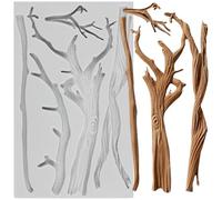 MINFEIDMS Tree Branch Silicone Moulds Twig Branch Fondant Moulds for Sugar Cake Decorating Cupcake Topper Chocolate Gum Paste Candy Polymer Clay