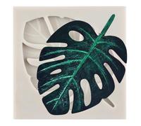 MINFEIDMS Tropical Leaf Silicone Moulds Monstera Leaves Fondant Mould Palm Leaf Candy Mould for Sugar Cake Decorating Cupcake Topper Chocolate Gum Paste Polymer Clay