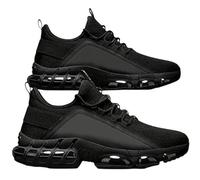 Minfit Shoes,Tryminfit Boots,Men's Lightweight Breathable Low-Top Running Shoes, Wide Toe Mesh Anti-Slip Sneakers (Black,10.5)