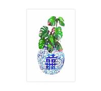 Ming Vase Double Happiness 1 Poster Canvas Poster Wall Art Decor Print Picture Paintings for Living Room Bedroom Decoration Unframe: 20x30inch(50x75cm)