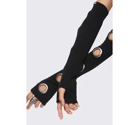 Minga London - Elektra Black - Arm Warmers - black - Onesize - Metal Alloy,55% Polyacrylic, 45% Cotton Onesize