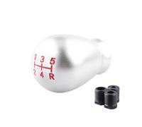 Mingbereit Gear Shift Knob 5/6 Speed Aluminum Alloy Gear Shifter Lever Head Knob for Civic for Type R FK8 FL5 Fit GD3 GK5 GE8 GR9 Tear Drop Shape Stick Shifter(5 Speed)
