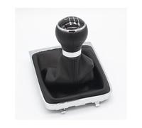 Mingbereit Gear Shift Knob 5 6 Speed Car Gear Shift Knob with Gaiter Boot Cover Frame for VW for Passat B6 2005-2012 Stick Shifter(Plastic 6 Speed)