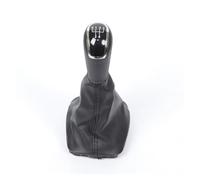 Mingbereit Gear Shift Knob Gear Shift Knob Lever Change Head with PU Leather Gaiter Boot Cover 5/6 Speed for Skoda for Fabia MK1 2000-2008 Stick Shifter(Black 5 Speed)