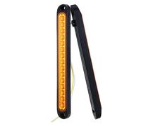 Mingbereit Tail Light 2 PCS 10 Inch 15 LED Trailer Tail Light Bar Stop Turn Assembly Third Brake Strip 9 To 30-volt Identification Light Fo Indicator(Amber)