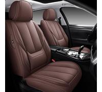 MINGBRON Seat Covers, Car Seat Covers Front Seats, Car Seat Cover, Car Seat Protector Waterproof, Car Seat Cushion Nappa Leather, Brwon Seat Covers Carseat Cover Universal Fit for Most Cars